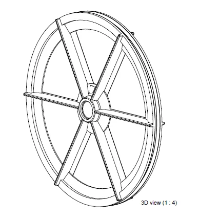3D CAD-tegning af aluminiumshjul